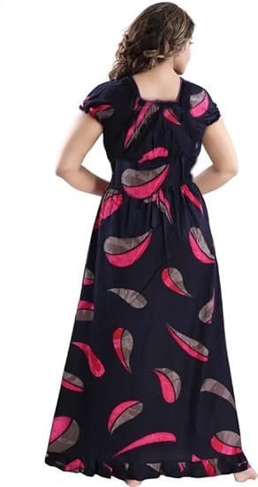 PrathaVastra Women Square Neck Cotton Nighty Combo (Pack of 2) - Image 3