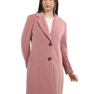 PLAGG Women Winter Long Overcoat with Wool blend and Comfort fit