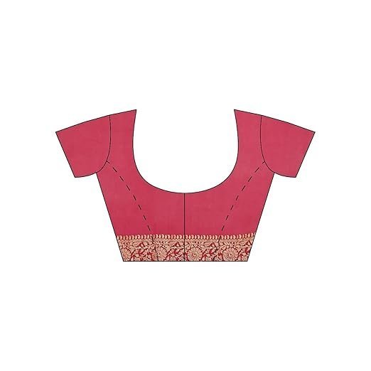 Banarasi Silk Works Women's Green Pure Khaddi Saree - Image 6