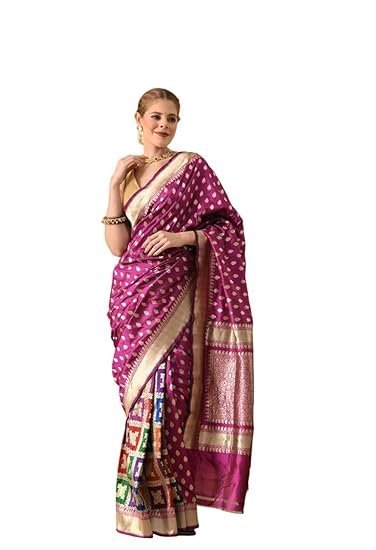THE WEAVERS SHOP BY RAAVI Pure Banarasi Silk Zari Weave Handloom Saree - Pink