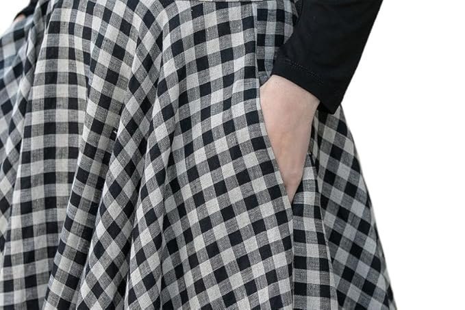 JANAK Girls Mid Length Cotton Midi Blend Skirt 113 Black,Free Size - Image 3