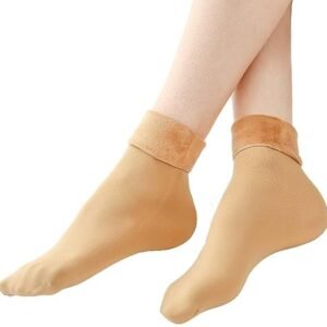 Glus Women's Ankle Length Fleece Socks