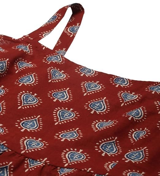 Divena Indigo Print Cotton Long Dress - Image 4