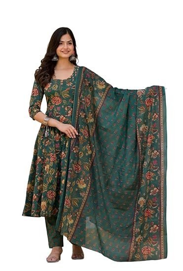 FABNEX Cotton Blend Women Kurta Set - Image 2