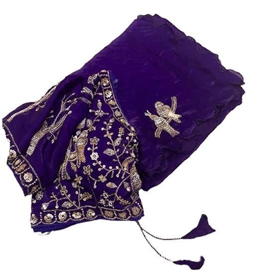 VS FASHION Saree For Womens And Girls Fandy sattin Fabric With Beautiful khatli Brits work along with all over arco border