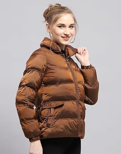 Monte Carlo Womens Solid High Neck Full Sleeve Jacket (224067448) - Image 5