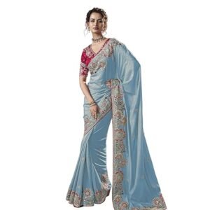 Suha Womens Pure Georgette Saree | Women's Traditional Ethnic Saree