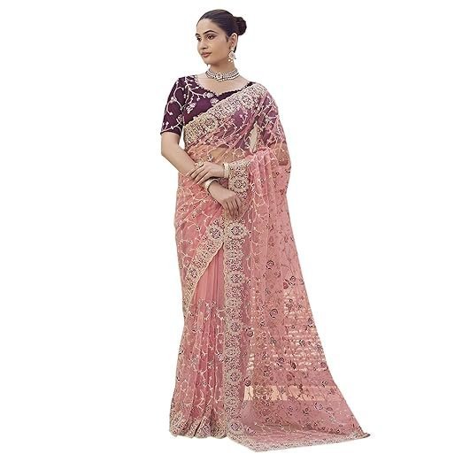 Suha Womens Poly Silk Saree | Women's Traditional Ethnic Saree With Attach Unstitch Blouse Piece