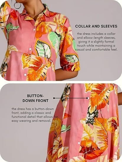 GRECIILOOKS Rayon Fit and Flare Below The Knee One Piece Dresses for Women | Dress - Image 5