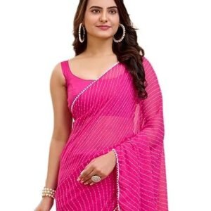 VAIRAGEE Women Soft Georgette Stylish Printed Ready To Wear Saree