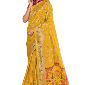 Monjolika Fashion Women's Banarasi Silk Saree