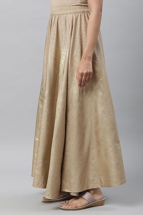 Aurelia Women Polyester Printed Strechable Maxi Skirt | Ankle Length Skirt - Image 6