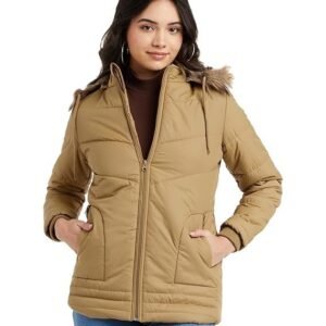 Symbol Women's 100% Polyester Regular Quilted Jacket