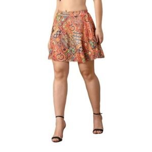 VAGISHA Western Mini Flare Skirt for Girls/Womne's/Ladies| Mini Skirt|Tennis Skirt|Micro Skirt|Skirts for Women| Skirt Women (Top Not Included)