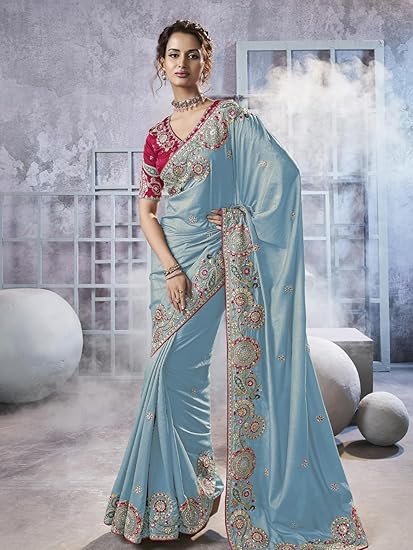 Suha Womens Pure Georgette Saree | Women's Traditional Ethnic Saree - Image 3