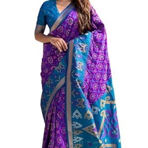 Kanjivaram Patola Soft Pure Silk Sarees With Unstitched Blouse Piece