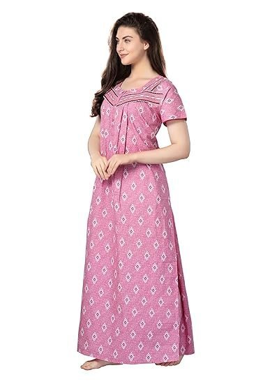 Soulemo Women Cotton Floor Length Nighty 1633 - Image 5