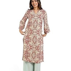 Red Viscose Women’s Kurti – Stylish and Comfortable