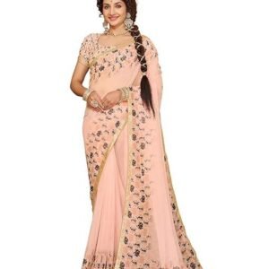 Garden Vareli Elegant Lace Border Lintus Saree