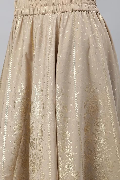 Aurelia Women Polyester Printed Strechable Maxi Skirt | Ankle Length Skirt - Image 3