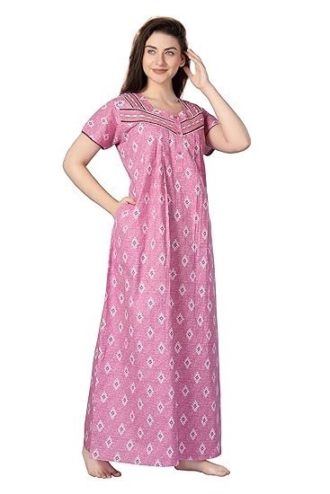 Soulemo Women Cotton Floor Length Nighty 1633 - Image 3